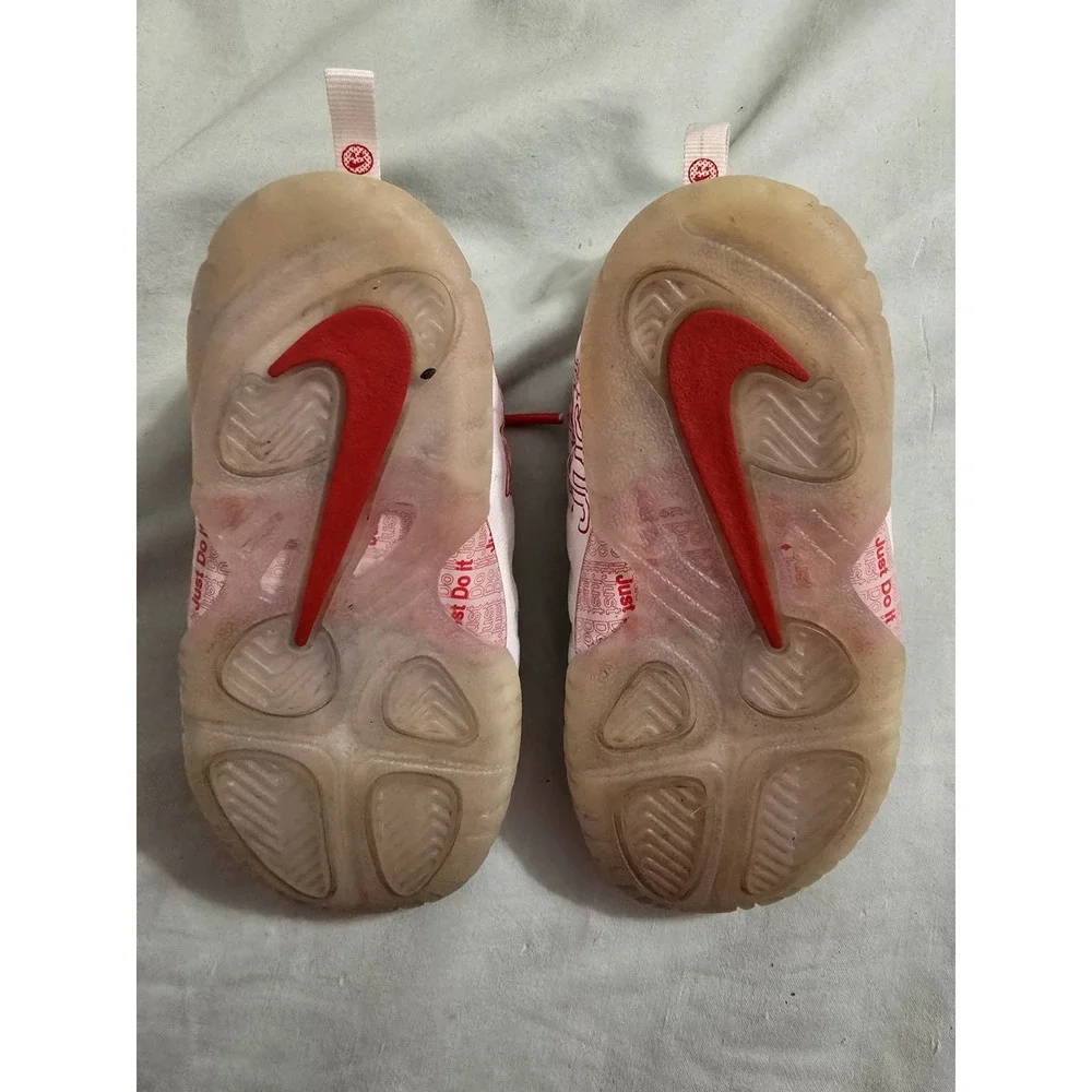Nike Lil posite One Red/White Roses 7c Girls Boys Shoes unisex